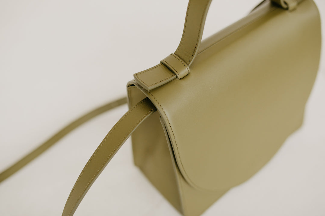 Mini Briefcase | Khaki Pure