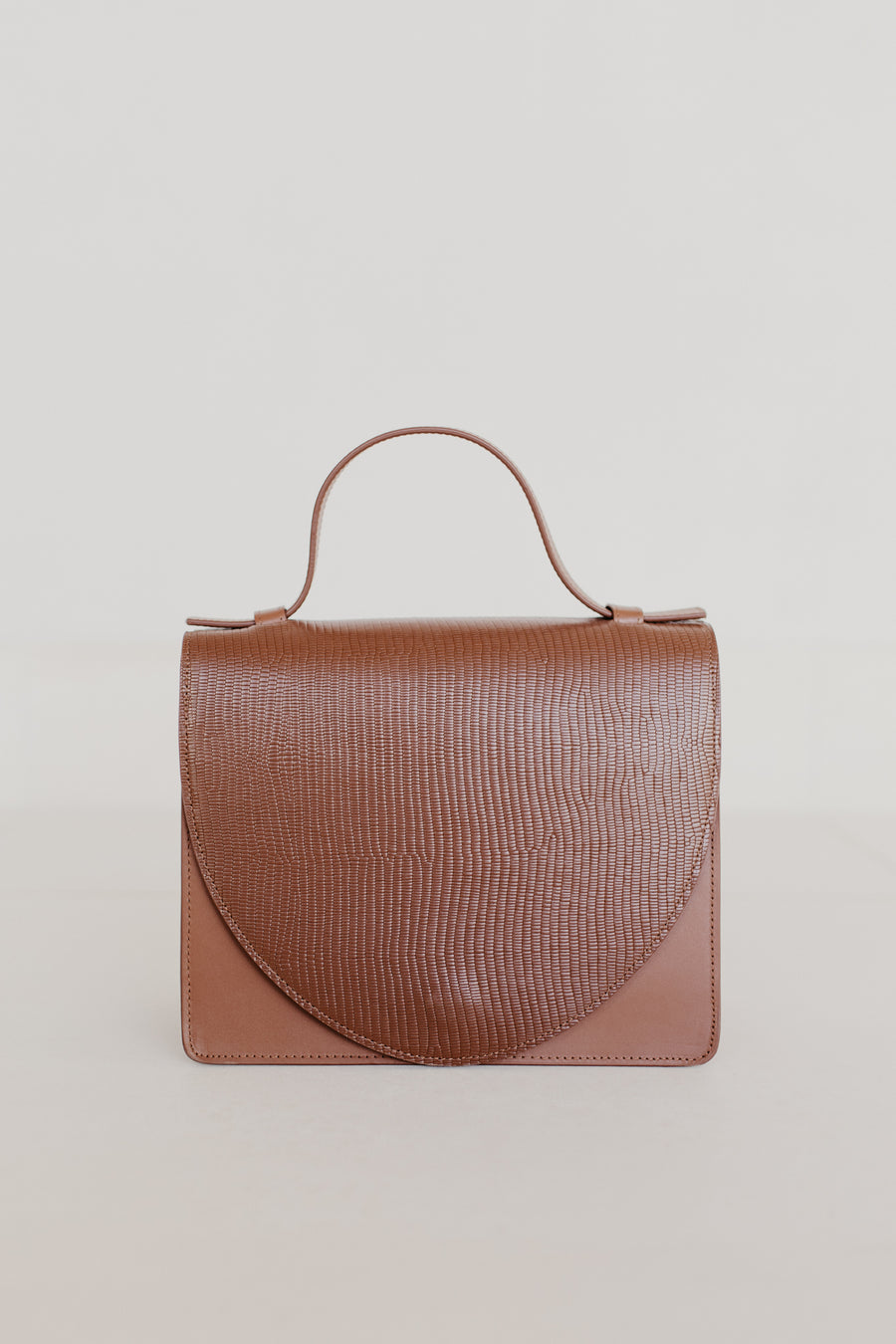 Mini Briefcase | Combi Cognac Snake