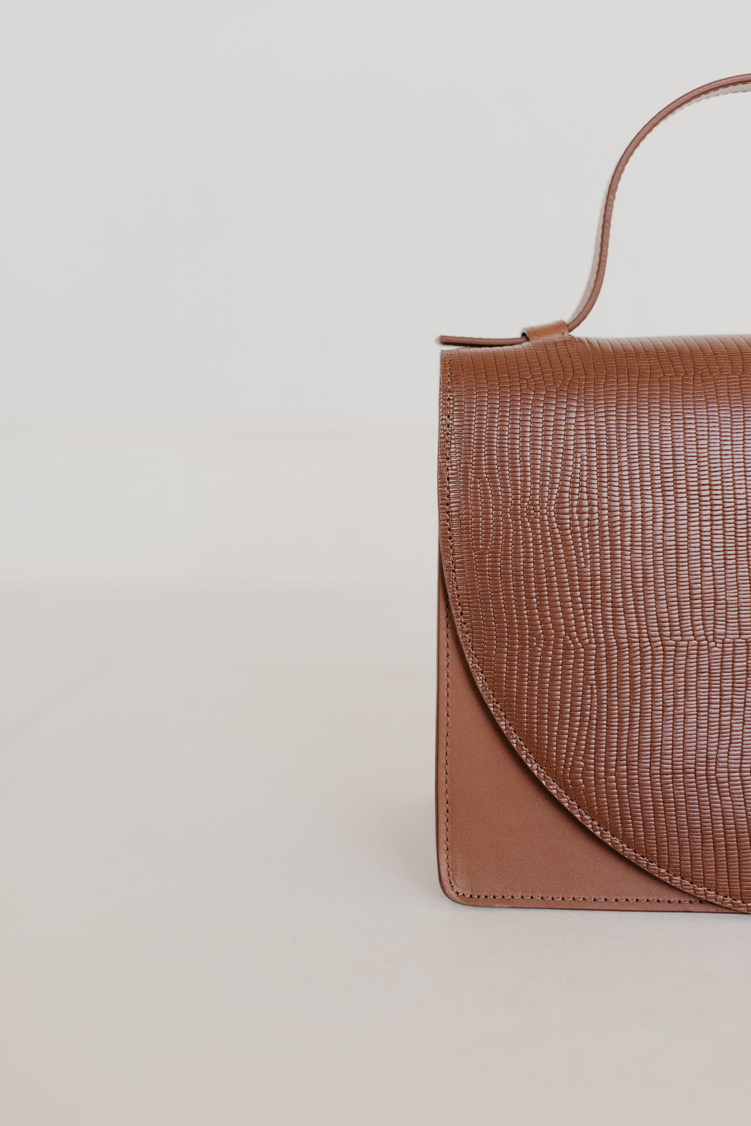 Mini Briefcase | Combi Cognac Snake