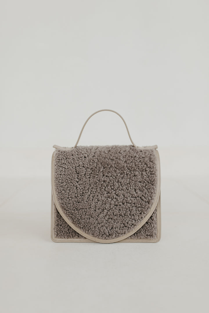 Mini Briefcase | Teddy Taupe