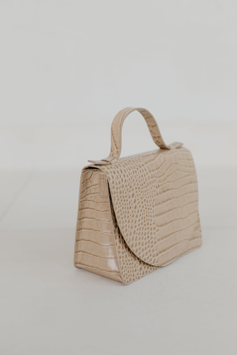 Mini Briefcase | Noisette Croco