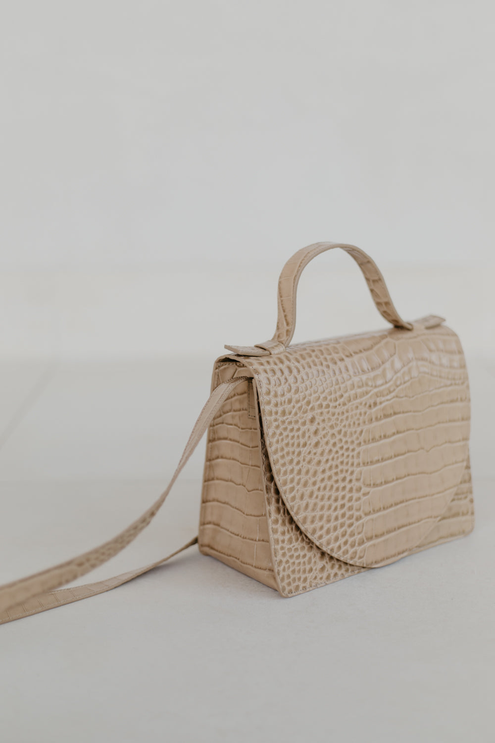 Mini Briefcase | Noisette Croco