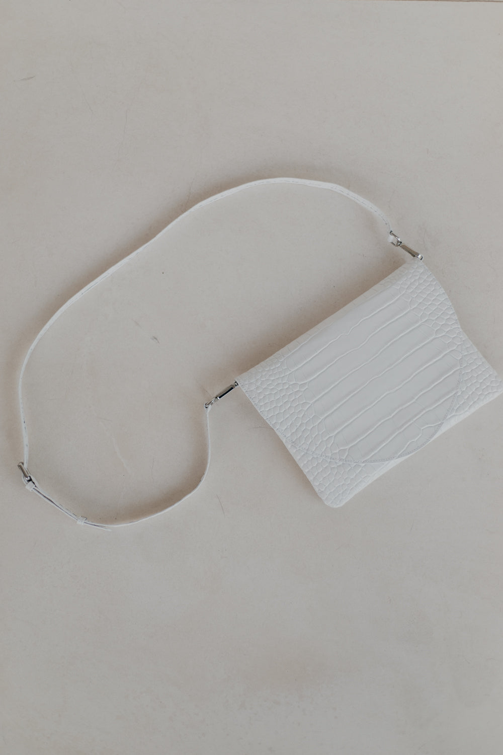 Bridal Collection | Medium Envelope Very White Croco