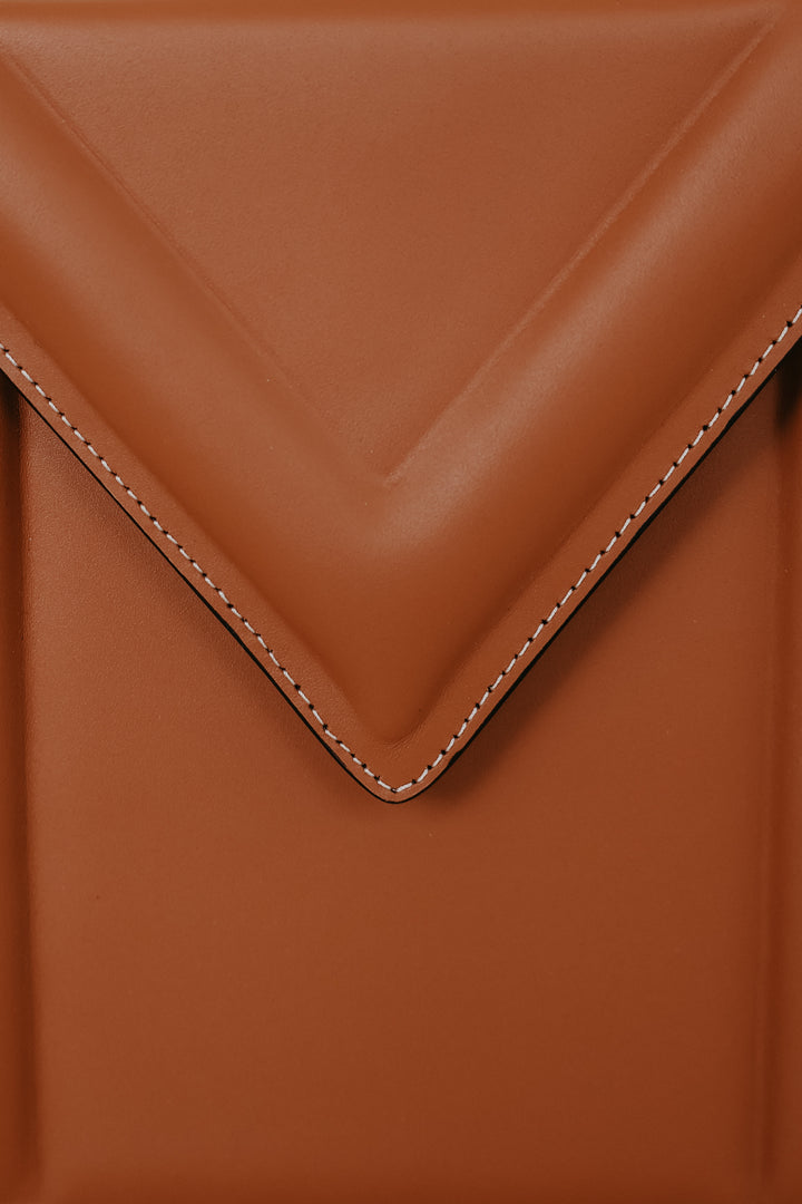 Boxbag | Stitched Tricolor Cognac