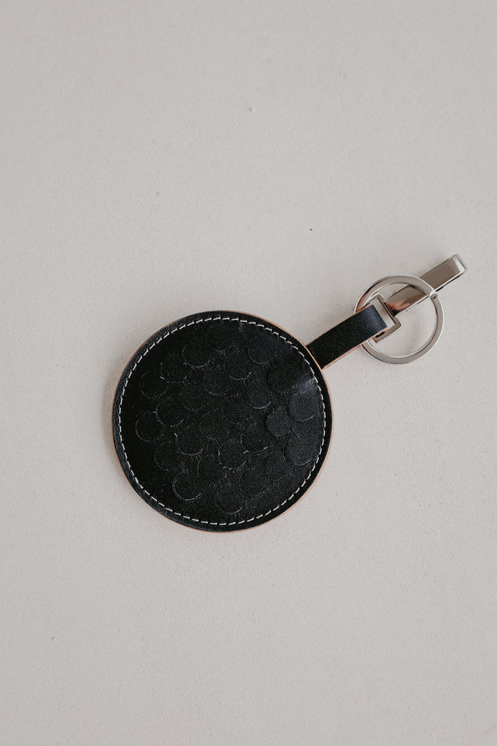 Keychain Scales | Stitched Tricolor Black