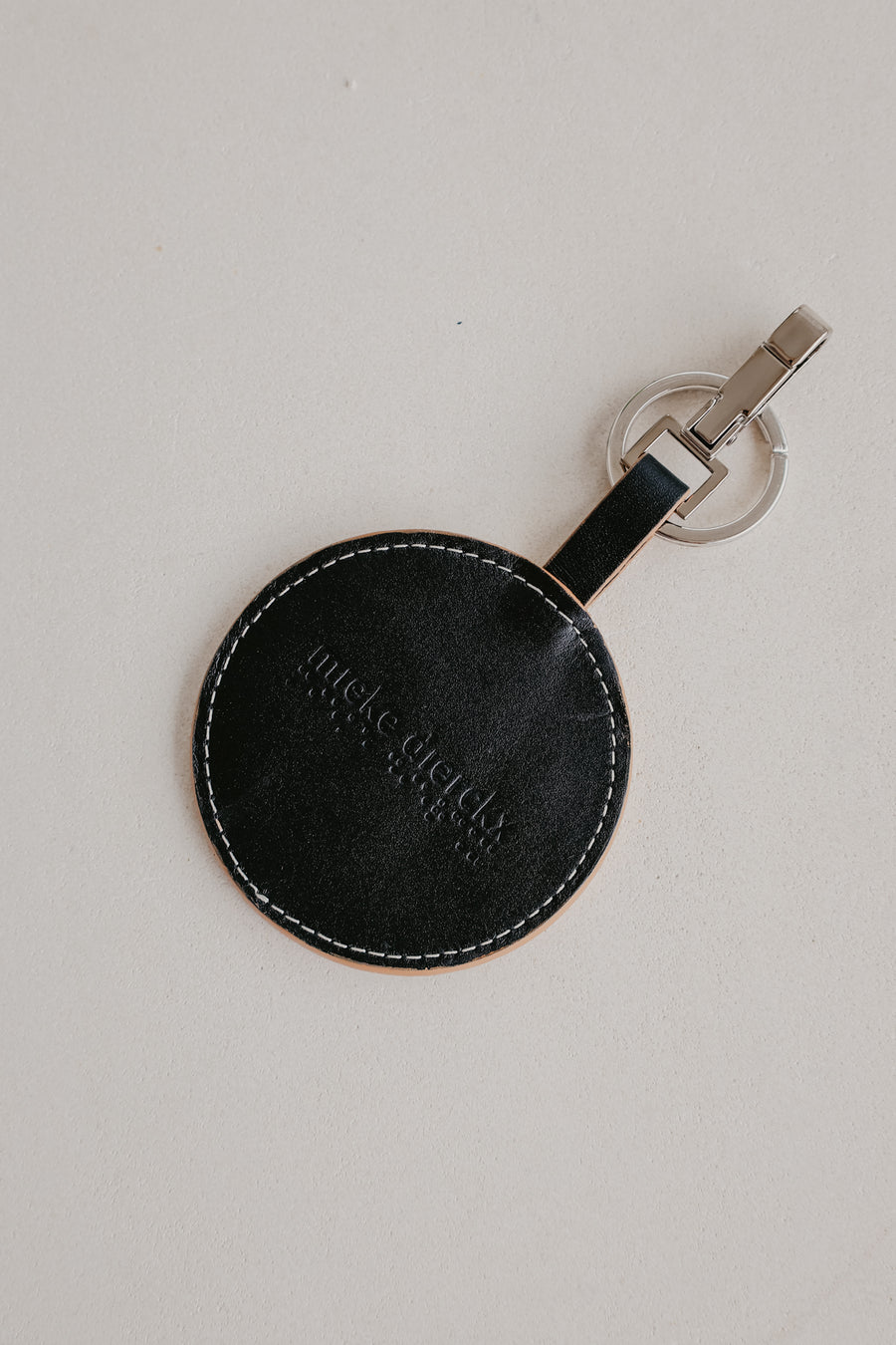 Keychain Scales | Stitched Tricolor Black