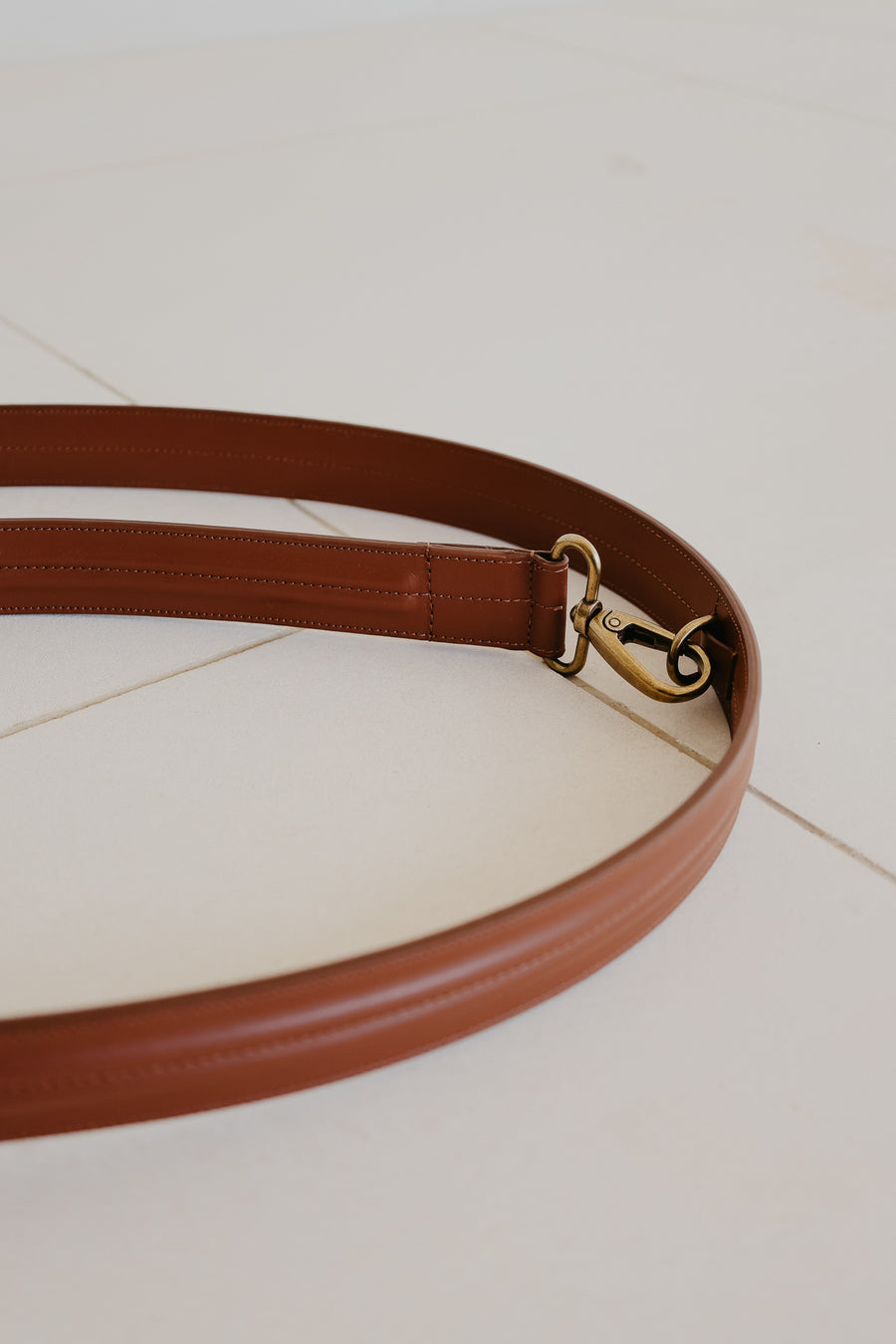 Leash Doublé | Dark Cognac