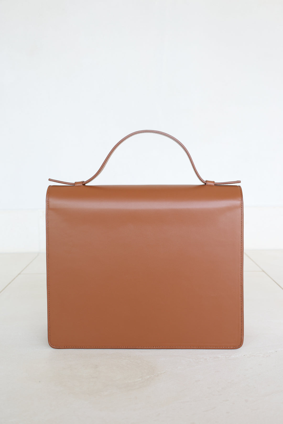 Midi Briefcase 2.0 Scales | Light Cognac Pure