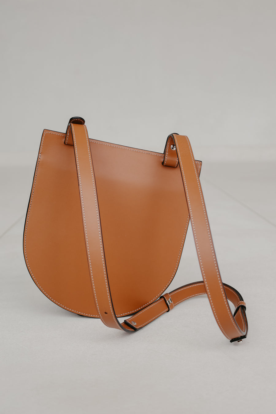 Single Saddle | Stitched Tricolor Cognac