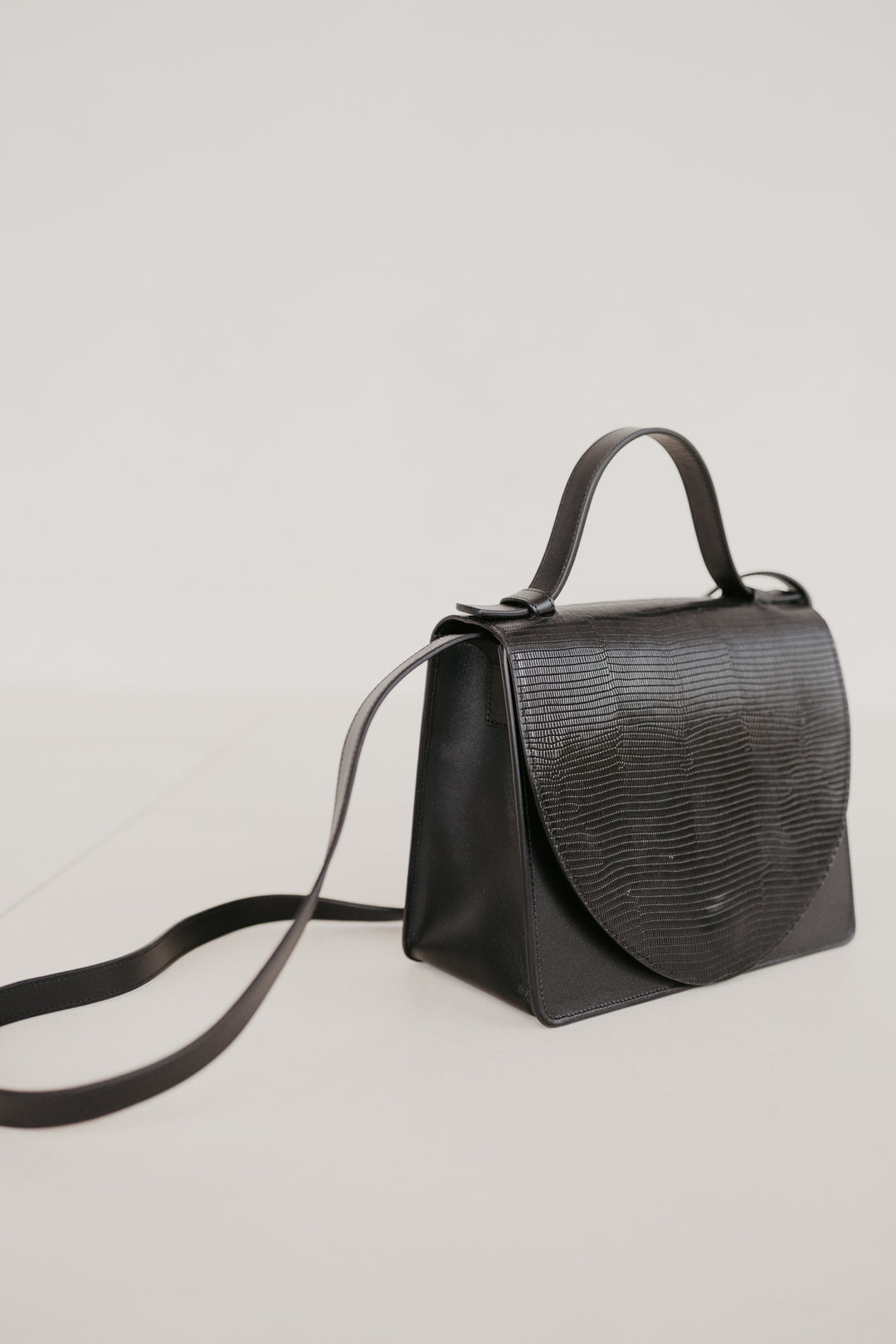 Mini Briefcase | Combi Black Snake