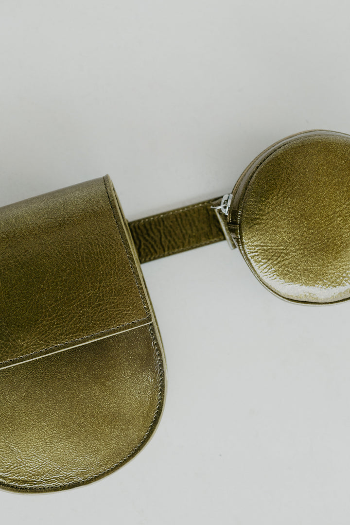 Belt Bag: Belt XL Bronze Stone + Half Moon Bronze Stone + Pastille Bronze Stone