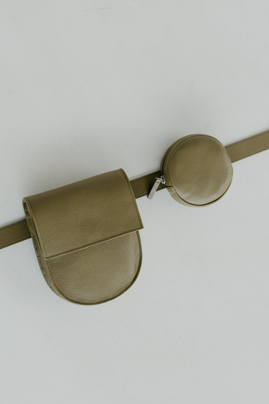 Belt Bag: Belt XL Khaki Structured + Half Moon Khaki Structured + Pastille Khaki Structured