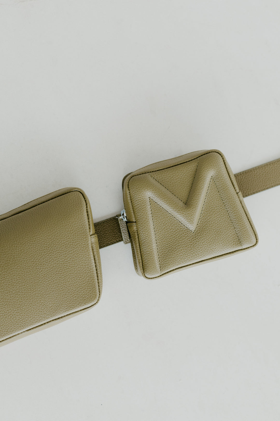 Belt Bag: Belt XL Khaki Structured + Trapezium Khaki Structured + Mini M Khaki Structured