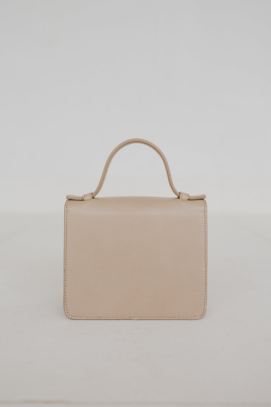 Micro Briefcase | Beige Structured