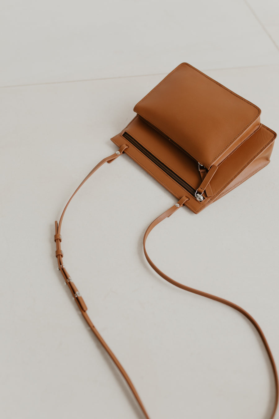 Double Pouch | Light Cognac