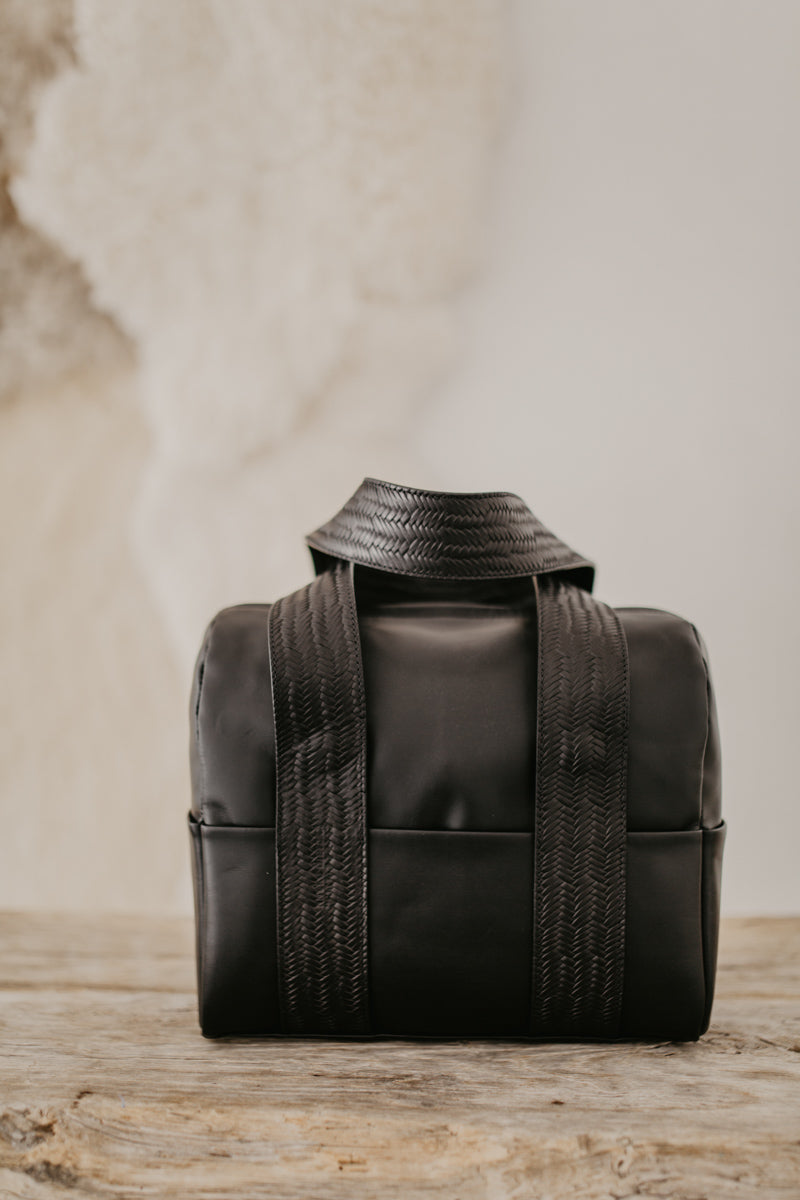 Mini Bowling Bag | Black / Woven