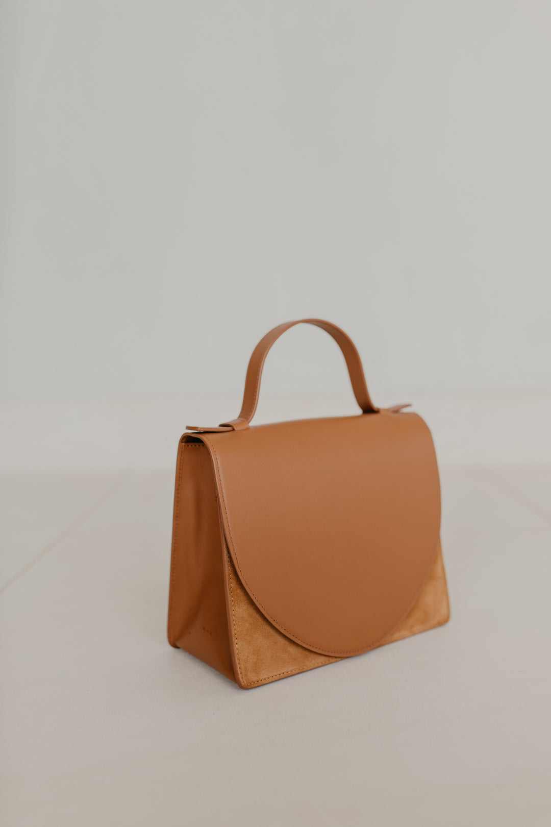 Mini Briefcase | Combi Cognac Suède