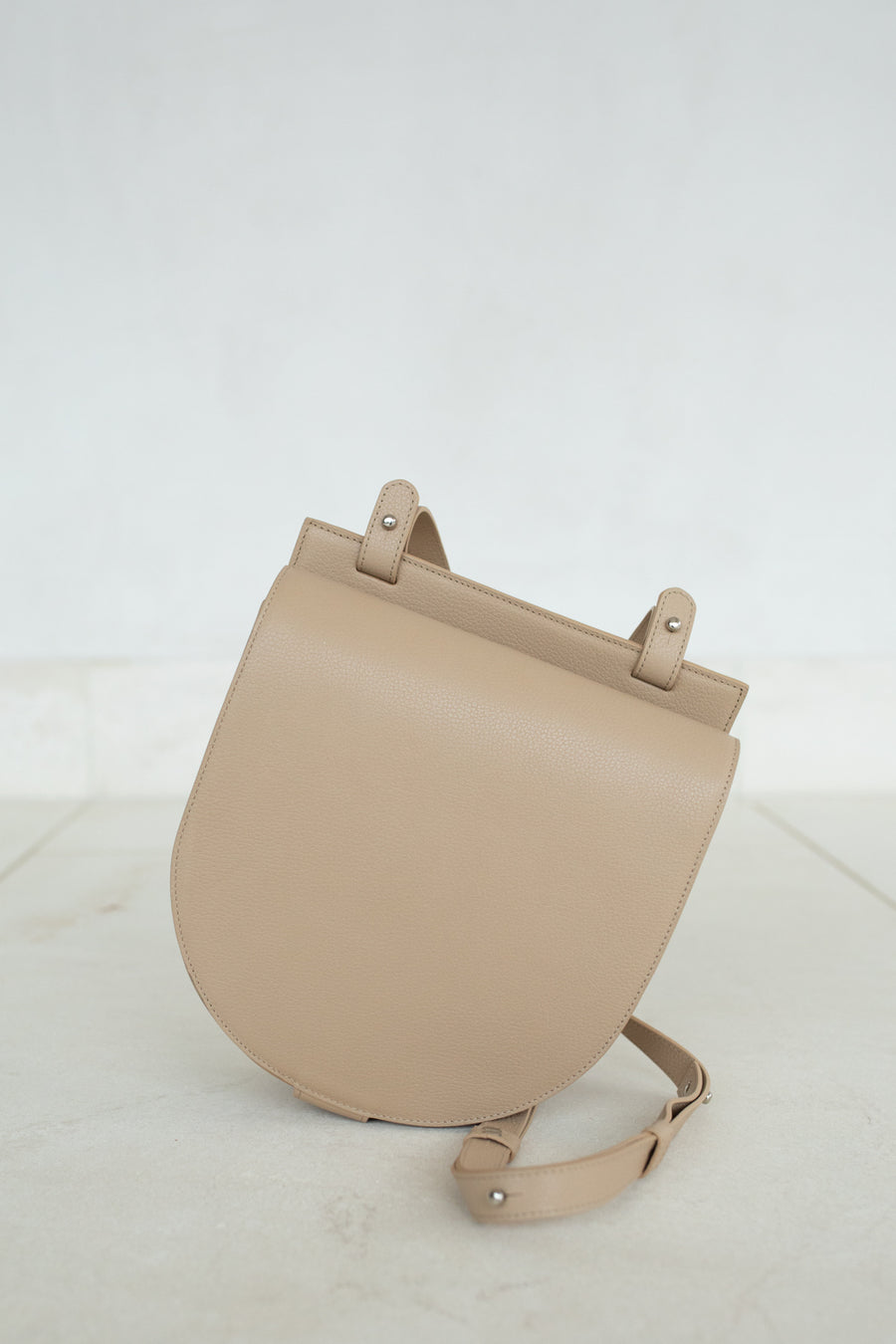 Single Saddle | Beige Structured