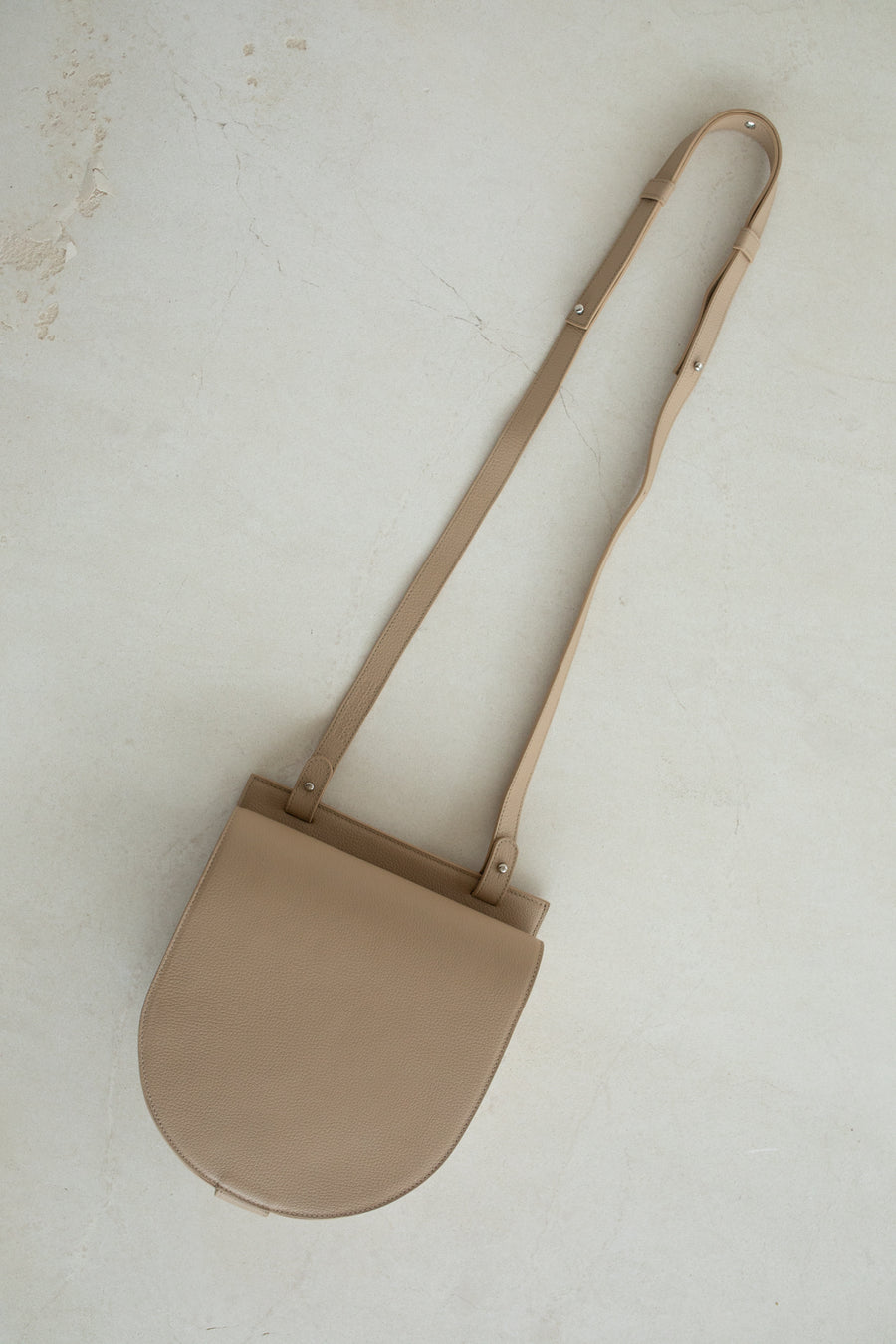 Single Saddle | Beige Structured