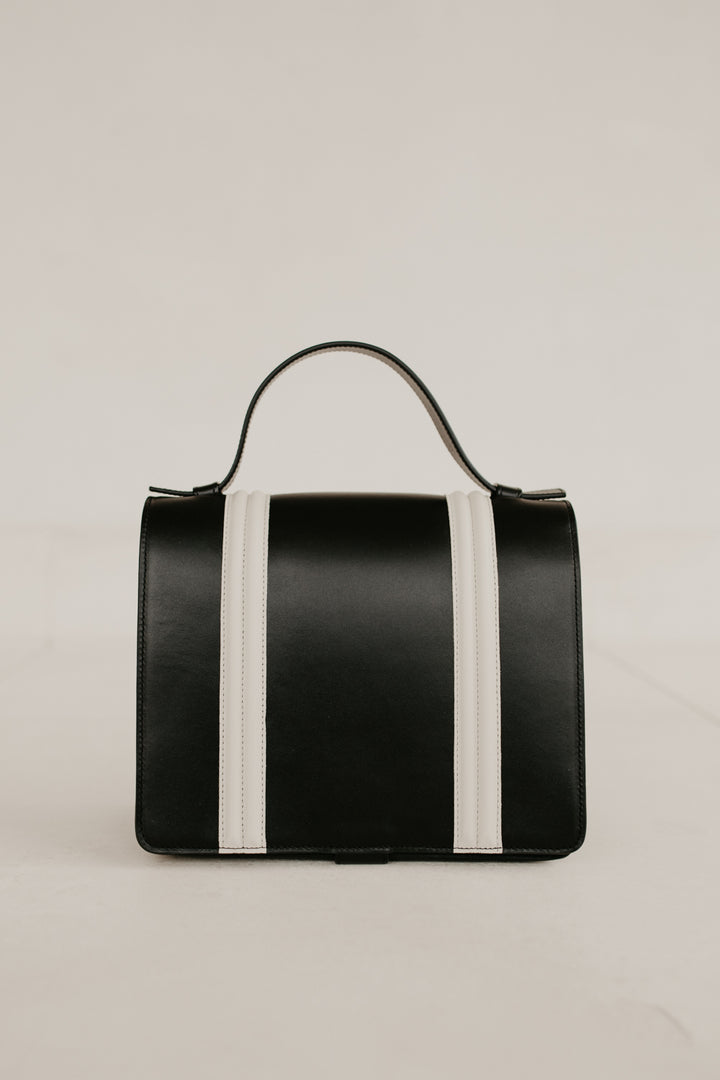 Mini Briefcase Doublé | Combi Black / White