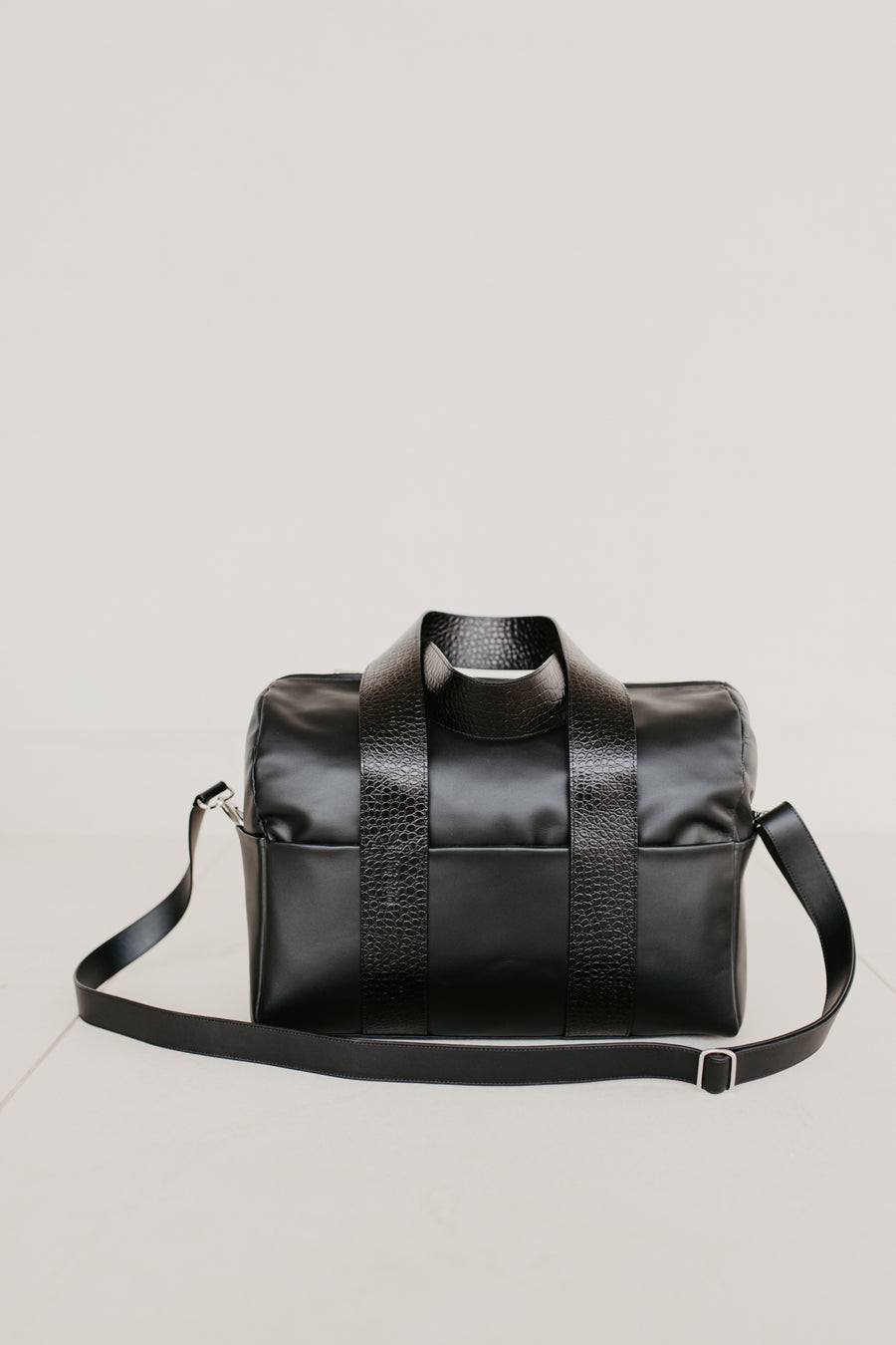 Bowling Bag XL | Black / Little Croco