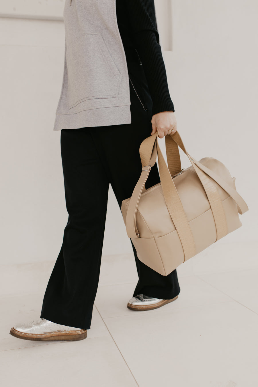 Bowling Bag XL | Beige / Woven