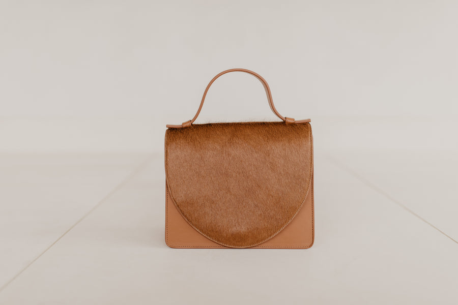 Mini Briefcase | Fur Cognac