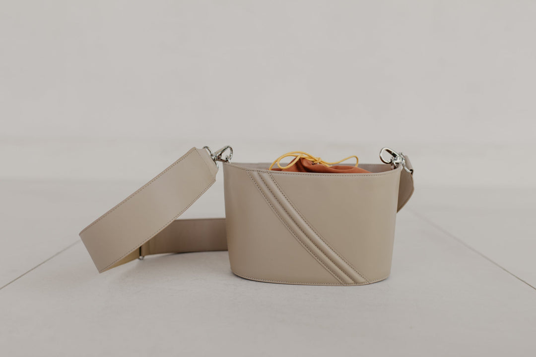 Boat Bag | Beige / Roest Textile