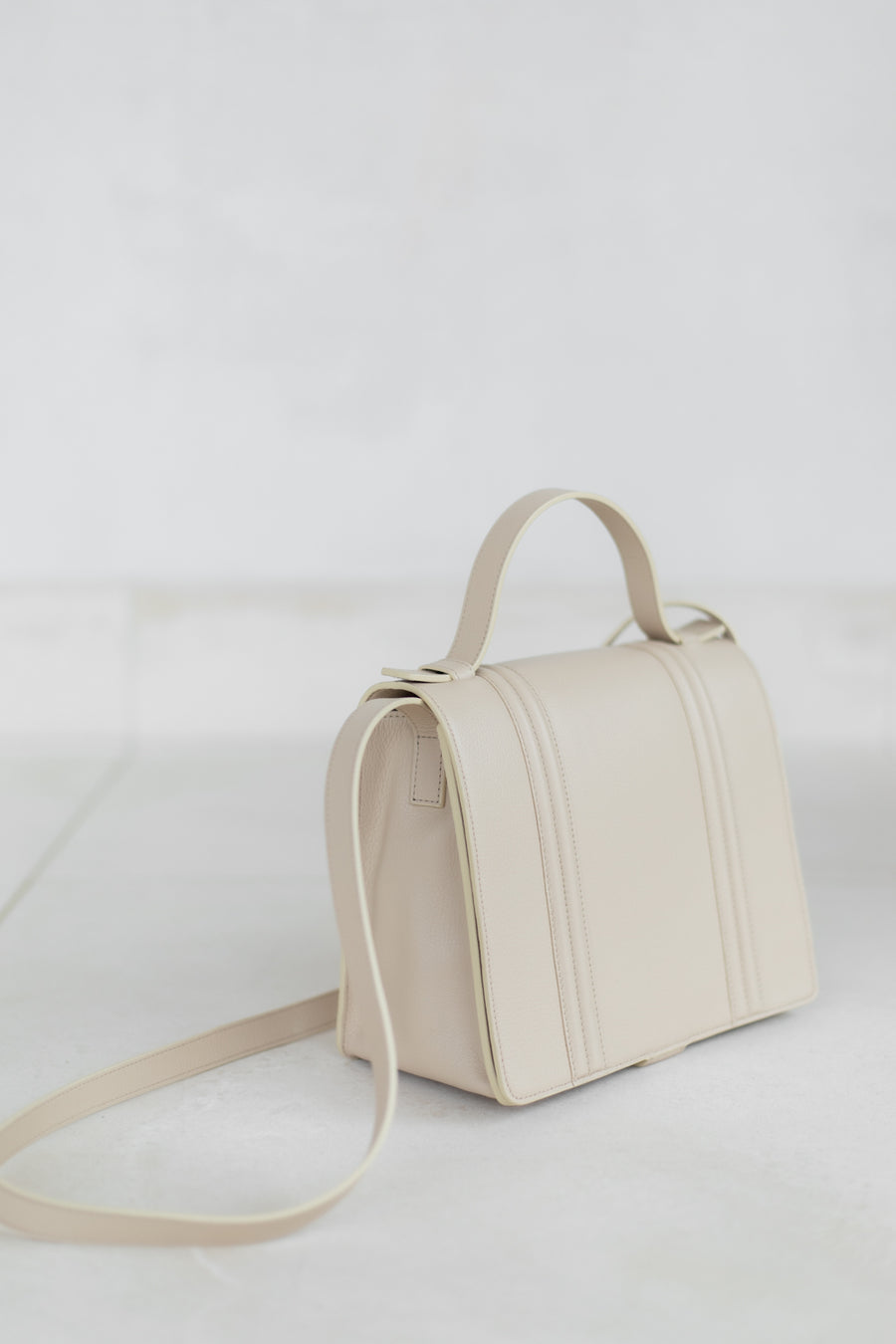 Mini Briefcase Doublé | Sand Structured