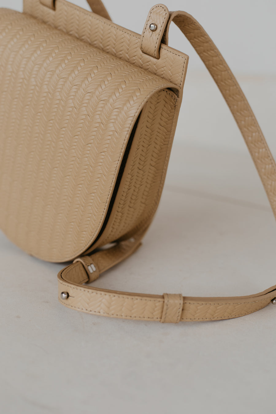 Single Saddle | Beige Woven