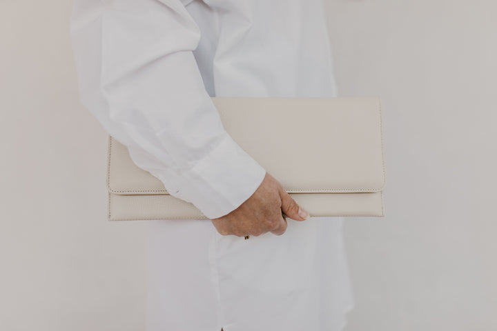 Bridal Collection | Folded Clutch White Structured