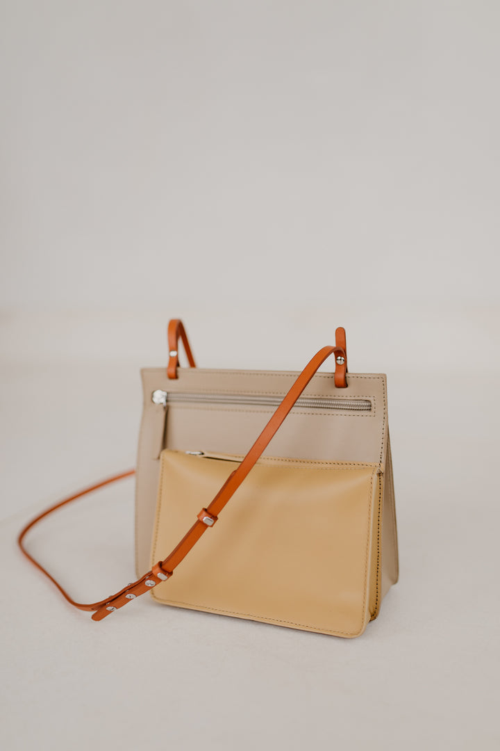 Double Pouch | Combi Beige Roest